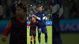 CRAZY REACTION from kids with Neymar, Messi and Mbappe 😍 #shorts