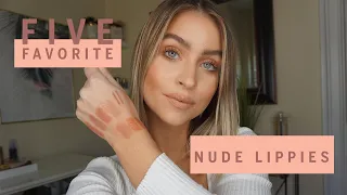 5 FAVORITE NUDE LIPSTICKS | WITH SARAH