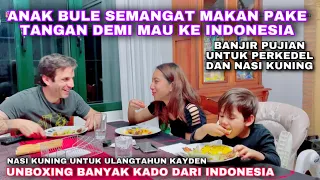 GAK SANGKA, ANAK BULE UDAH HEBAT MAKAN PAKAI TANGAN DEMI MAU KE INDONESIA ❤️