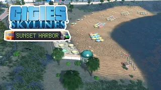 Cities Skylines: Sunset Harbor | Пляж своими руками #22