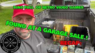TONS OF VIDEO GAMES (RETRO)  FOUND AT A GARAGE SALE, SEE THE MOTHERLOAD !!