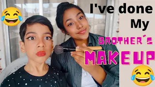 I did my brother's makeup 😂 |Pracheta|