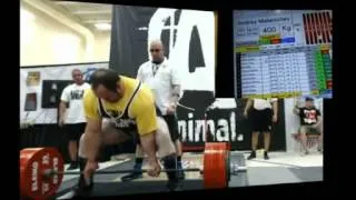 881 Deadlft, 2469 lb Raw Total - Malanichev (400 kg DL, 1120 kg total)