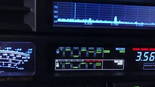 Yaesu FTdx5000MP: Chasing a CW station that is barely above the noise floor