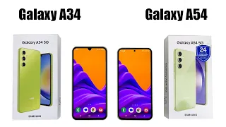 SAMSUNG Galaxy A34 vs SAMSUNG Galaxy A54 SPEED TEST