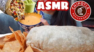 ASMR CHIPOTLE 🌯🌶🥵 SPICY GIANT BURRITO + CHEESE CHIP BIG BITE MUKBANG NO TALKING REAL EATING SOUND 먹방