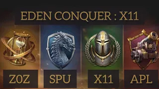 Eden Conquer X11 : ZOZ, SPU, X11, APL [Rise of castles]