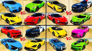 Bugatti SuperSport vs Bentley Continental vs Lamborghini vs Mercedes AMG - GTA 5 Mods All Super Cars