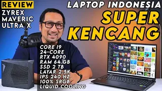 Laptop Indonesia Terkencang: Core i9, RTX4090 + Liquid Cooling - REVIEW Zyrex Maveric Ultra X