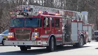 Katonah FD Engine 116, Ladder 39, & Katonah-Bedford Hills VAC Ambulance 65B2 Responding