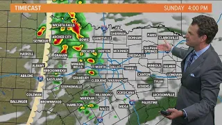 DFW weather: A chance of severe weather in store for Sunday