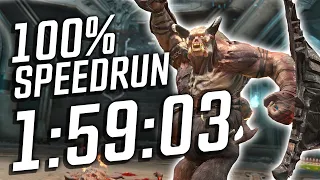 Doom Eternal 100% Speedrun in 1:59:03