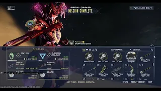 Warframe- Loot From a 9 Hour Survival