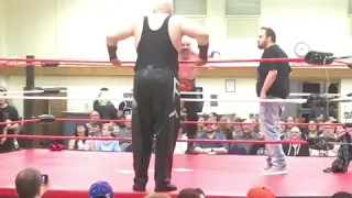 Best Entrance Ever - Huge wrestler falls going over top rope