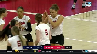 #1 Nebraska Vs Penn State | NCAA Women Volleyball Full Match 10/14/2023