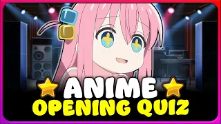 🔊 ANIME OPENING QUIZ: FIRST 10 SECONDS 【Easy ➜ Otaku】 (100 Openings!)