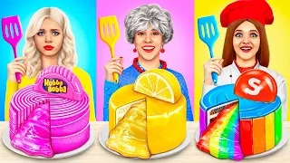 Me vs Grandma Cooking Challenge! Cake Decorating Challenge Funny Situations by YUMMY JELLY