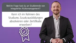 Kann ich im Masterstudium Integriertes Risikomanagement Zertifikate erwerben? | FH Campus Wien