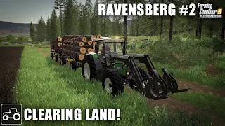 Buying A Tractor, Clearing Trees & Contract Work - Ravensberg #2 Farming Simulator 19 Timelapse