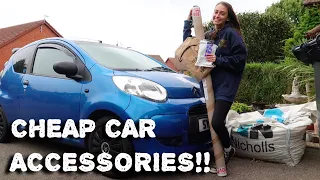 INSTALLING *CHEAP* CAR ACCESSORIES TO MY CITROEN C1!