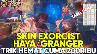 CARA HEMAT GACHA SKIN EXORCIST HAYA & GRANGER & BERAPA HARGA 1 SKIN EXORCIST? TONTON SEBELUM GACHA!