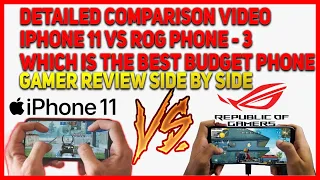 Asus Rog 3 vs iPhone 11 BGMI Test | 90 FPS vs 60 FPS | SD 865+ vs A13 Gaming Comparison #iphone11