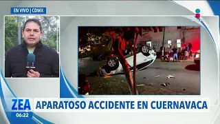 Se registra aparatoso accidente en Cuernavaca, Morelos | Noticias con Francisco Zea