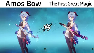 Ganyu - Amos Bow vs The First Great Magic (quick comparison)