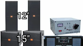 JBL 12×15 sound setup price and full details