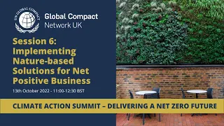 Climate Action Summit - Implementing Nature-based Solutions for Net Positive Business