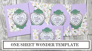 One Sheet Wonder Template for 6x6 inch Patterned Papers