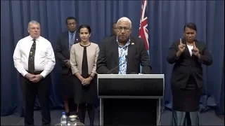 Fijian Prime Minister delivers statement on COVID-19, 19th March, 2020.