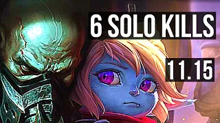 URGOT vs POPPY (TOP) | 6 solo kills, 500+ games, 1.0M mastery | KR Diamond | v11.15