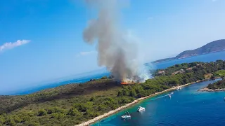 Fire on Hvar, Pakleni Islands Sveti Klement