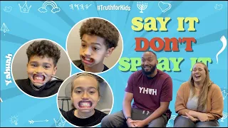 Say it Don't Spray it W/ Keanu & Cali | #KidsActionBibleShow