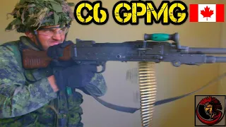 How does the Canadian Army C6 (GPMG) General Purpose Machine Gun Work?