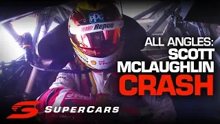 ONBOARD: Scott McLaughlin's car killing crash at the Gold Coast 600 | Supercars Championship 2019