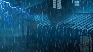 Sleep Instantly, Deep Sleep with Terrible Rainstorm & Powerful Thunder and Lightning | White Noise
