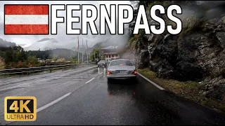 Driving in the Rain - Fernpass 4K - Austria 🇦🇹