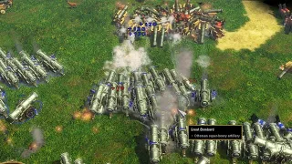 100 great bombard vs lil bombard in age of empires III game