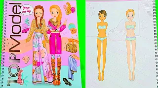 Hình dán thay trang phục | TOP MODEL DRESS ME UP JUNGLE URBAN | dán hình thiết kế thời trang PART 12