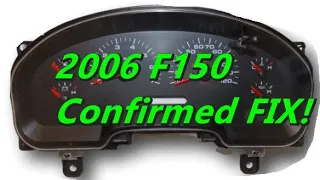 04 to 08 F150 Gauges fail Odometer display out! Background Dash lights out.  How to repair correctly