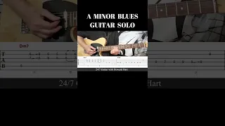A MINOR BLUES GUITAR SOLO #shortsvideo #shortsfeed #bluesguitar