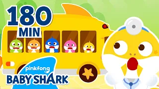 🚌Baby Shark Wheels on the Bus and More | +Compilation | BEST Stories for Kids | Baby Shark Official