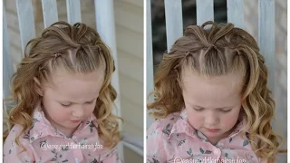 Simple Girl Hairstyle: Flips Headband With Curls