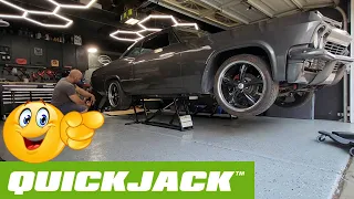 Best car lift for a small shop/garage NEW QUICKJACK 5000TL!