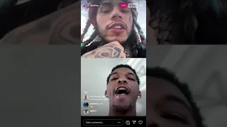 6ix9ine dissing KingVon while on live with 600Breezy