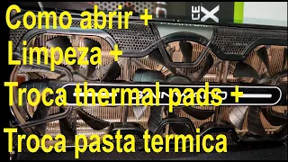 Abrindo a 3080 - Veja como trocar a pasta termica + thermal pads da rtx 3080 gainward phantom