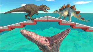 Weak Dinosaur becomes food for the New Mosasaurus - Animal Revolt Battle Simulator