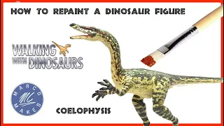 How To REPAINT a Dinosaur Toy - Turning a figure into the COELOPHYSIS from Walking With Dinosaurs